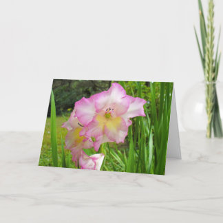 Tarjeta Gladiola pensando en tu carta