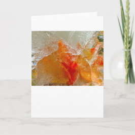Tarjeta Gladioli en hielo,