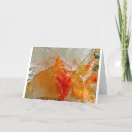 Tarjeta Gladioli en hielo,