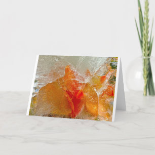 Tarjeta Gladioli en hielo,