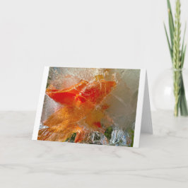 Tarjeta Gladioli en hielo,