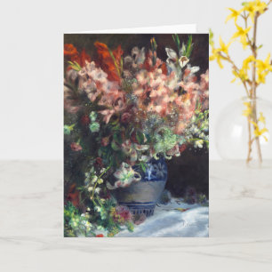 Tarjeta Gladioli en una vesícula de Auguste Renoir Art