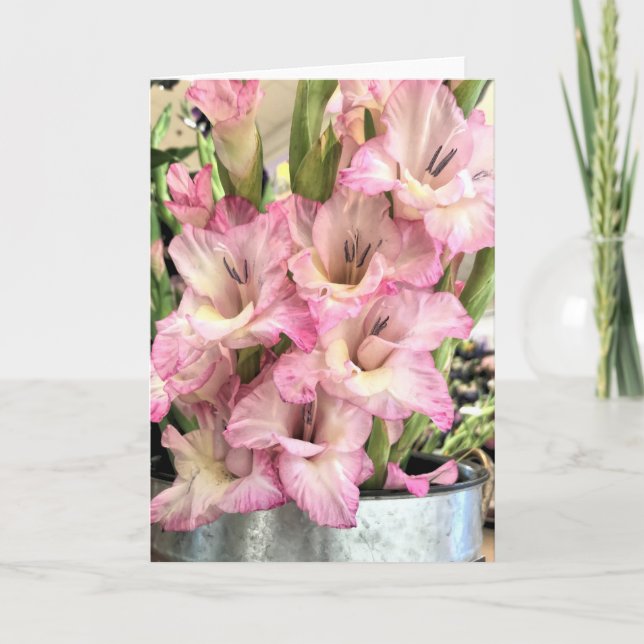 Tarjeta Gladiolus (Anverso)