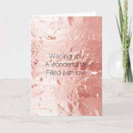 Tarjeta Glam Boda, Rosa de champán rosa