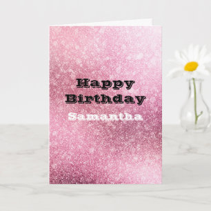 Tarjeta Glam Pink Sparkle