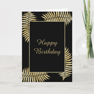 Tarjeta Glamoroso Bracken de Hoja de Oro