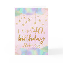 Glamoroso Purpurina de oro de 40 años