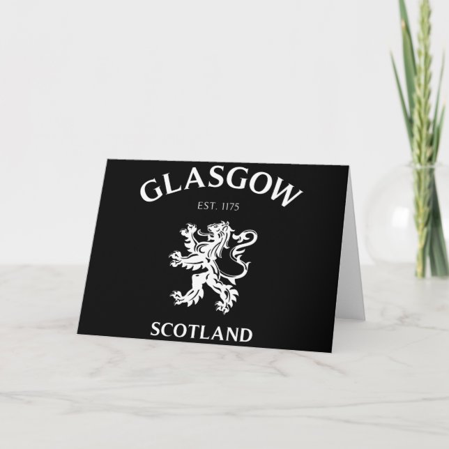 TARJETA GLASGOW, ESCOCIA (Anverso)
