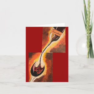 Tarjeta Glass feliz, pequeño, 4" x 5,6"