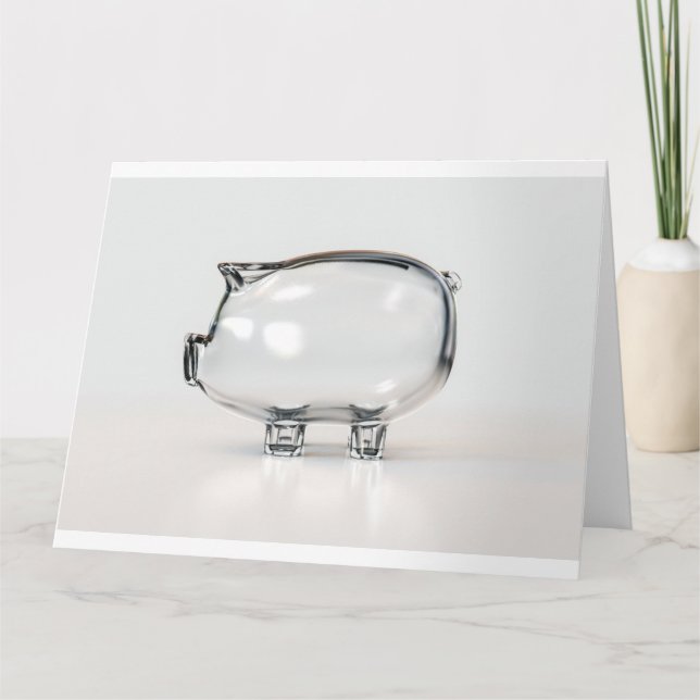 Tarjeta Glass Piggy Bank (Anverso)