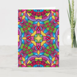 Tarjeta Glass Vintage Purple Kaleidoscope
