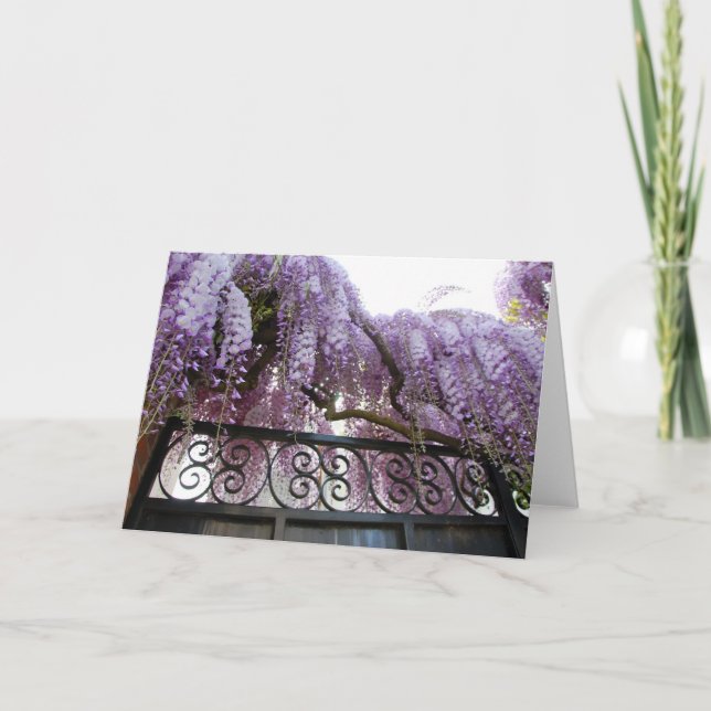 Tarjeta Glicinias (Anverso)