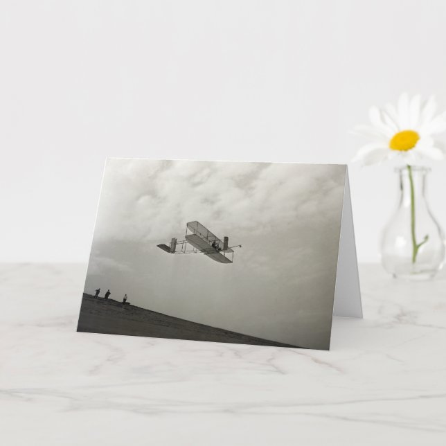 Tarjeta Glider Test Flight Aviation Wright Brothers (Planta pequeña)
