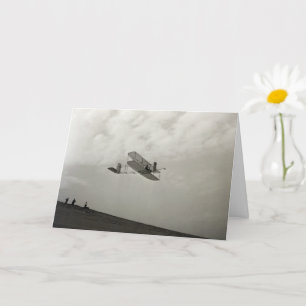 Tarjeta Glider Test Flight Aviation Wright Brothers