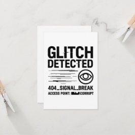 Tarjeta GLITCH DETECTADO - Transmisión de señal dañada
