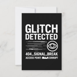 Tarjeta GLITCH DETECTADO - Transmisión de señal dañada