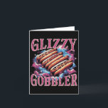 Tarjeta Glizzy Gobbler Hot Dogs Meme Divertido Comida Homb<br><div class="desc">Glizzy Gobbler Hot Dogs Meme Divertido Comida Hombres Mujeres Niños</div>