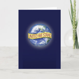 Tarjeta global del saludo/de nota de la unidad