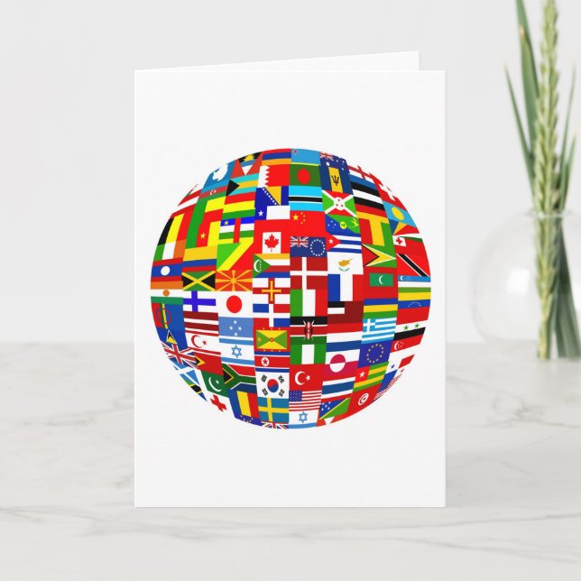 Tarjeta Globe de la bandera (Anverso)