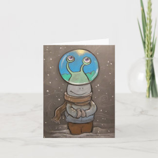 Tarjeta globo antinieve de sluggo
