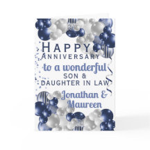 Globo azul Aniversario feliz de Son