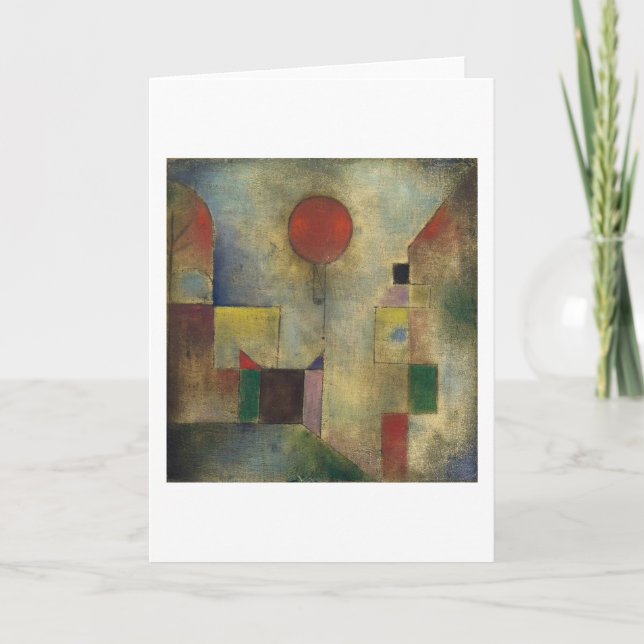 Tarjeta Globo Rojo - Paul Klee (Anverso)
