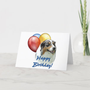 Tarjeta Globos Aussie Happy Birthday