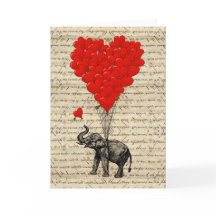 Globos con forma de elefante y corazón