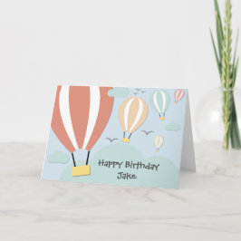 Tarjeta Globos de aire caliente personalizados