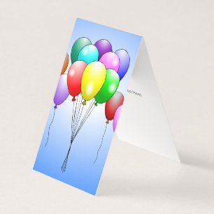 Tarjeta Globos de cumpleaños coloridos hermosos