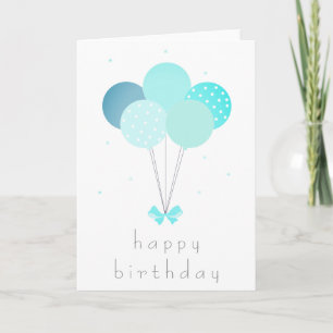 Tarjeta Globos de cumpleaños felices
