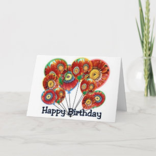 Tarjeta Globos de cumpleaños feliz (hija)