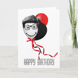 Tarjeta Globos de cumpleaños para hombre