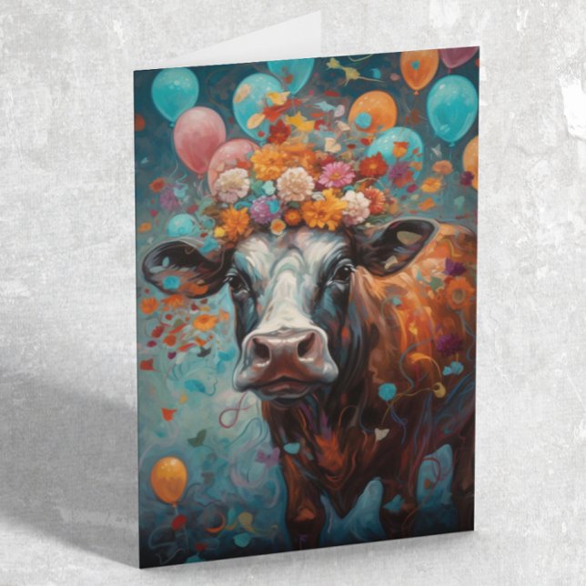 Tarjeta Globos de cumpleaños pintados por el amante de las (Subido por el creador)