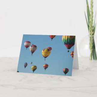 Tarjeta Globos del aire caliente
