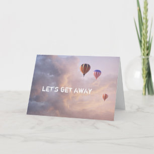 Tarjeta Globos del aire caliente