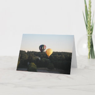 Tarjeta Globos del aire caliente