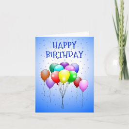 Tarjeta Globos hermosos y coloridos