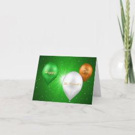 Tarjeta Globos irlandeses del Día de San Patricio - Tarjet