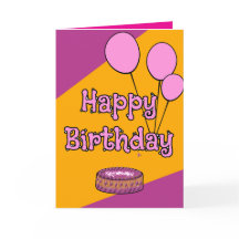 Globos rosados de feliz cumpleaños y diseño de pas