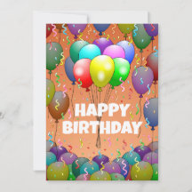 Globos y Confeti de Cumpleaños Hermosos