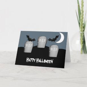 Tarjeta Gloomy Graveyard Halloween