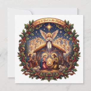TARJETA GLORIA A DIOS EN LAS ALTURAS