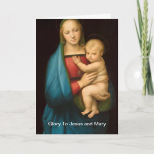 Tarjeta Gloria a Jesús y María