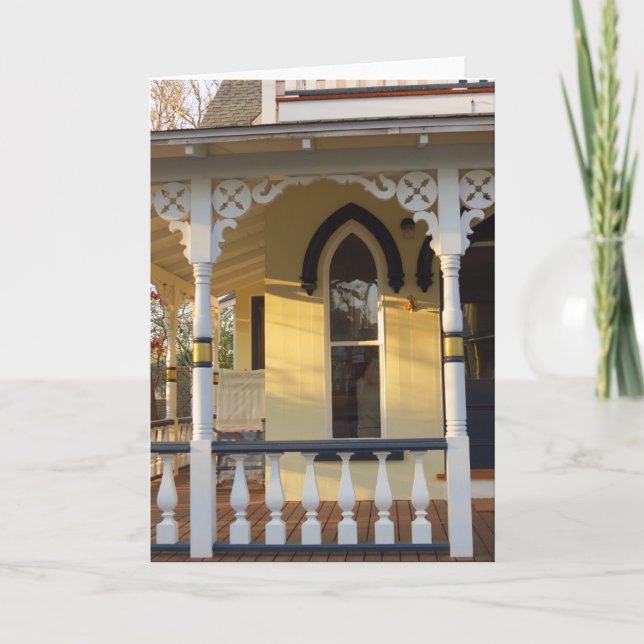 Tarjeta Glow Porch Gingerbread - Viñedo de Martha (Anverso)