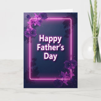 Tarjeta Glowing Fathers Day Message Card