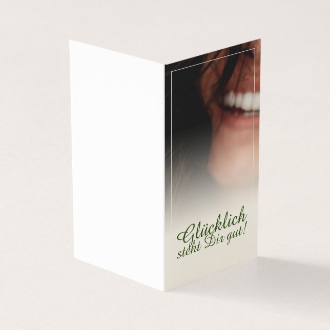 Tarjeta ¡Glücklich steht Dir gut! (Exterior)