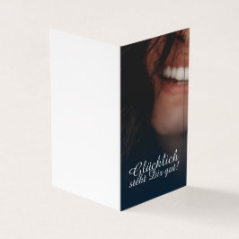 Tarjeta ¡Glücklich steht Dir gut! - Blau