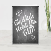 ¡Glücklich steht Dir gut! - im Kreidetafelstil