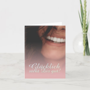 Tarjeta ¡Glücklich steht Dir gut! - Rosé